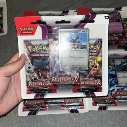 Lot of 6 Pokemon TCG Paldea Evolved 3 Pack Blisters - Image 5