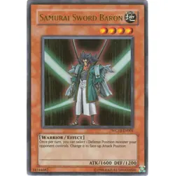 Yugioh - Samurai Sword Baron (Ultra Rare) (Unlimited) - WC10-EN001 P - Image 1