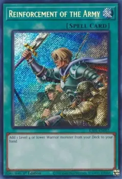 Yugioh! Reinforcement of the Army - RA01-EN051 - Secret Rare - 1st Edition Near - Image 1