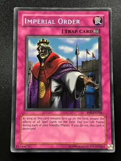 Imperial Order PSV-EN104 Secret Rare Original 2004 Print Light Play+ Yugioh - Image 1