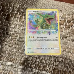 Pokemon TCG Vivid Voltage Rayquaza Holo Card 138/185 Amazing Rare - Image 1