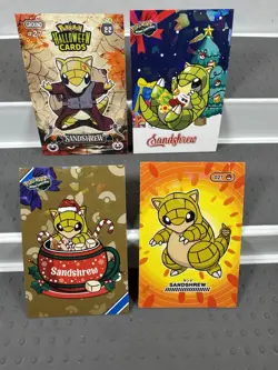 Pokemon Lot of 20 Cards and Stickers All Sandshrew #27 Sandshrew Pokemon Lot - Image 5