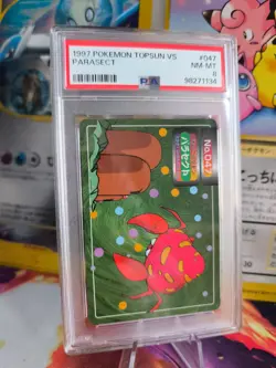 Pokemon Card Parasect Parasek Topsun 1997 Vs Dugtrio Digdri Japanese PSA 8 - Image 1