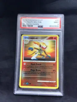 Pokemon Cards: Majestic Dawn Reverse Holo: Infernape 22/100 PSA 9 - Image 1