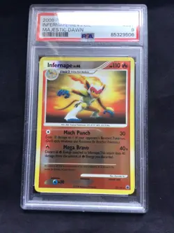 Pokemon Cards: Majestic Dawn Reverse Holo: Infernape 22/100 PSA 9 - Image 2