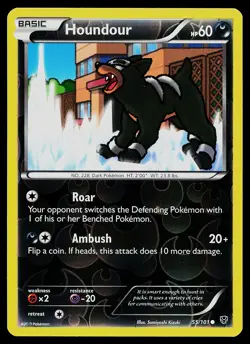 Pokemon Card - Houndour Plasma Blast 55/101 Reverse Holo - Image 1