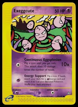 Pokemon Card - Exeggcute Aquapolis 77/147 Non Holo - Image 1