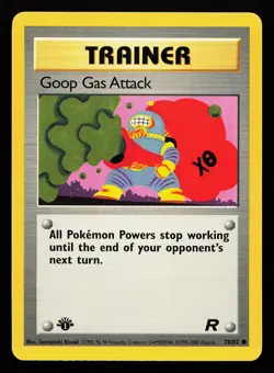 Goop Gas Attack 78/82 1st Edition Team Rocket Pokemon Card - Image 1