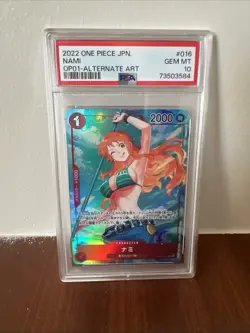 【PSA10】Nami (Parallel) OP01-016 R ROMANCE DAWN - ONE PIECE Card Game Japanese - Image 1