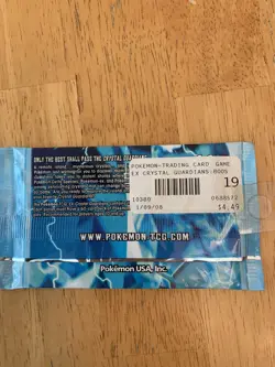 Pokemon EX Crystal Guardians Trading Card Game Booster Pack SEALED 820650103803 - Image 5