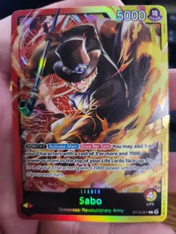 EXACT CARD PICTURED Sabo ST13-001 One Piece TCG Three Brothers Deck Eng Foil - Image 1