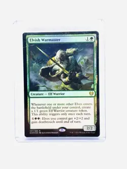 Magic The Gathering, Elvish Warmaster, Kaldheim, Foil MT/NM - Image 1