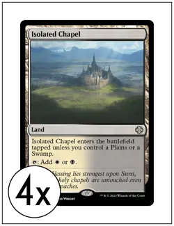 4x Isolated Chapel, Lost Caverns of Ixalan Commander, Magic MTG NM - Image 1