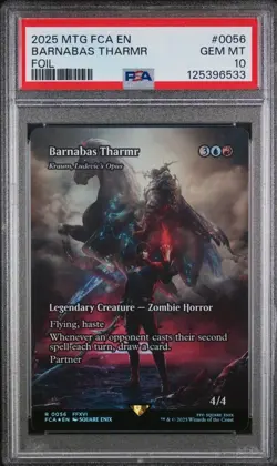 PSA 10 Gem Mint - Barnabas Tharmr - Kraum, Ludevic's Opus Showcase Foil - FCA - Image 1