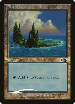 Island (PAL99) - Foil Promo Arena League MP MTG - Image 1