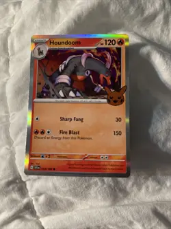 Pokemon 2023 Trick Or Trade Houndoom Holo Halloween 034/198 Pack Fresh - Image 1