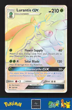 2017 Pokemon SM Sun & Moon Base Set 150/149 Lurantis GX - Image 1