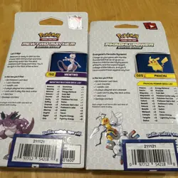 Mewtwo Mayhem and Pikachu Power Theme Deck 2016 Pokemon XY Evolutions SEALED - Image 2