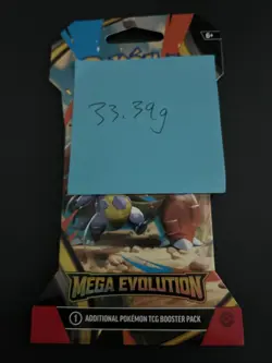 (VERY HEAVY) 33.39g Pokemon TCG Mega Evolution Sleeved Booster Pack (SEALED)✅ - Image 4