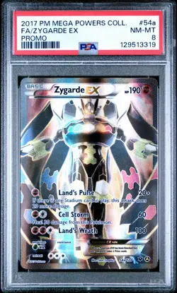 2017 POKEMON BLACK STAR PROMO ZYGARDE EX #54A FULL ART PSA 8 NM #129513319 - Image 1