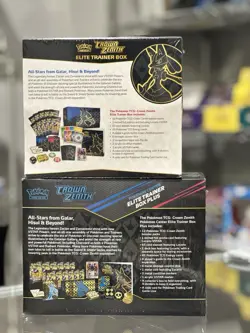 Crown Zenith Pokemon Center ETB Plus & a Regular ETB/ New & Sealed - Image 2