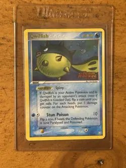 2004 Pokemon Qwilfish 27/109 Ex Team Rocket Returns Reverse Holo Stamped RARE - Image 1