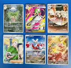 Pokemon Mega Evolutions Lot of 6 Illustration Rare & Full Art Ultra Rare’s - Image 1