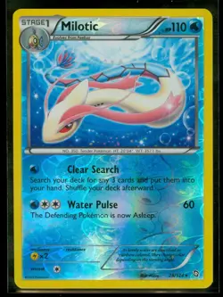 Pokemon MILOTIC 28/124 Dragons Exalted - RARE Rev Holo - NEAR MINT/MINT - Image 1