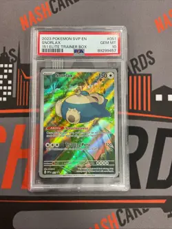 PSA 10 GEM MINT Snorlax ETB SVP 051 Black Star Pokemon 151 2023 English - Image 1