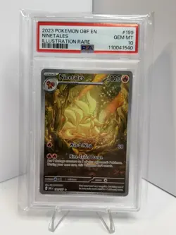 Pokemon TCG Ninetales 199/197 Obsidian Flames PSA 10 Gem Mint - Image 1