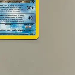Dark Blastoise 20/82 1st Edition Team Rocket Pokemon TCG NM - Image 4