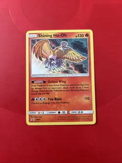 Pokemon Shining Ho-Oh SM70 Black Star Promo Shining Legends Sun & Moon - Image 1