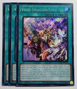 Yugioh x3 Void Imagination BLTR-EN102 Secret Rare 1st Edition ALT ART - Image 1