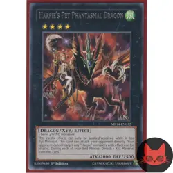 Yugioh Harpie's Pet Phantasmal Dragon MP14-EN032 Rare 1st Edition NM - Image 1