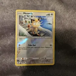 Meowth - 101/147 Common - Reverse Holo Pokemon Card Tcg Burning Shadows NM 2017 - Image 1