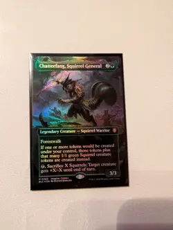 Magic the Gathering Chatterfang, Squirrel General Card Borderless Foil - Image 1