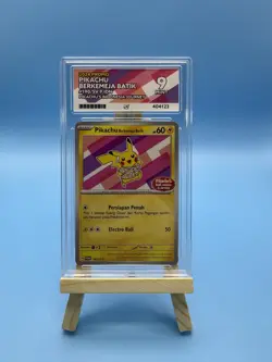 Pikachu Berkemeja Batik 190/SV-P Indonesia Journey Promo Pokemon Card ACE 9 Mint - Image 1