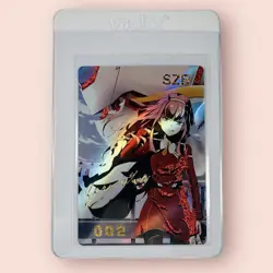 002 Zero Two Darling SZR Signature Series CCG Goddess Story Waifu Anime Card NM - Image 1
