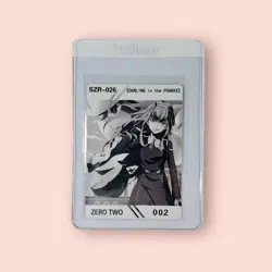 002 Zero Two Darling SZR Signature Series CCG Goddess Story Waifu Anime Card NM - Image 2
