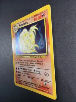 Pokemon TCG Ninetales Base Set Holo Unlimited Rare Card 12/102 NM - Image 3