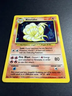 Pokemon TCG Ninetales Base Set Holo Unlimited Rare Card 12/102 NM - Image 4