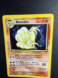 Pokemon TCG Ninetales Base Set Holo Unlimited Rare Card 12/102 NM - Image 5
