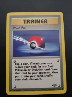Poke Ball - Base Set - Jungle - Trainer Card - Pokemon Card - 64/64 - NM - Image 1