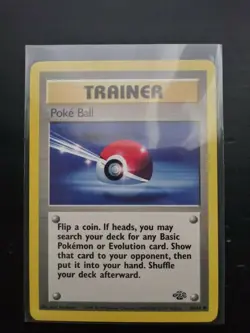 Poke Ball - Base Set - Jungle - Trainer Card - Pokemon Card - 64/64 - NM - Image 3
