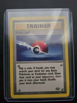 Poke Ball - Base Set - Jungle - Trainer Card - Pokemon Card - 64/64 - NM - Image 4