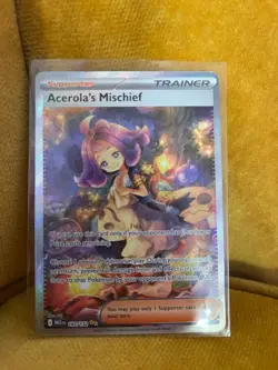 Acerola’s Mischief 183/132 Mega Evolution SIR Pokemon Card English MINT - Image 1
