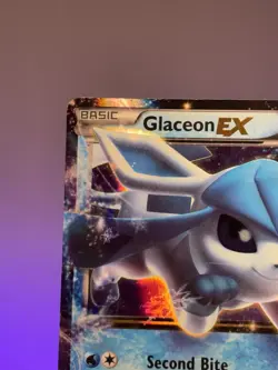 Pokemon TCG - Glaceon EX 20/124 Ultra Rare Holo Card XY Fates Collide MP - Image 2