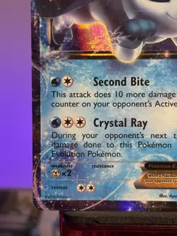 Pokemon TCG - Glaceon EX 20/124 Ultra Rare Holo Card XY Fates Collide MP - Image 5