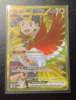 Ethan’s Ho-Oh EX 239/182 SV10 Destined Rivals 🥇 Gold Holo Pokemon Card - Image 3