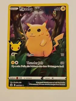 Pokemon TCG Celebrations Pikachu Holo Rare Card 005/025 NM/Mint Condition - Image 1